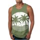 thumbnail image 1 of Hombres Moda Casual sin Mangas Impresión Suéter Cuello Redondo Tanque Deportivo, 1 of 4