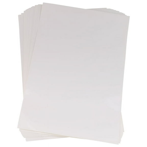 50 Sheets A4 White Self Adhesive Waterproof Sticker Label Glossy Paper for Inkjet Printe ma1423