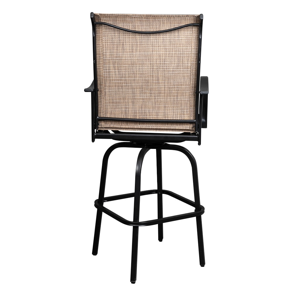 Lowestbest 2PCS Swivel Chair, High-end Bar Chair, Wrought Iron Swivel Bar Chair Patio Swivel Bar Stools, Black Lowestbest 2PCS Swivel Chair, High-end Bar Chair, Wrought Iron Swivel Bar Chair Patio Swivel Bar Stools, Black