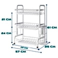 thumbnail image 3 of Escurridor para Trastes Metálico Store Line Tres Niveles con Porta Cubiertos, 3 of 4