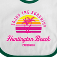 thumbnail image 4 of Inktastic Summer Enjoy the Sunshine Huntington Beach California Pink Boys or Girls Baby Bib, 4 of 4