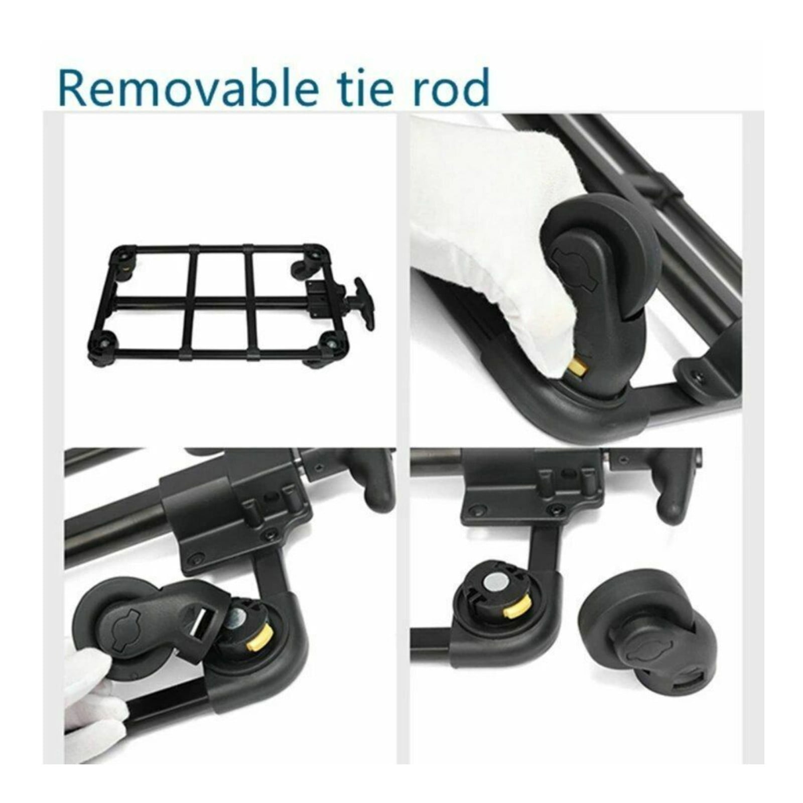 Canddidliike Portable Foldable Rolling Travel Carrier Detachable for Pet, Dark Grey Canddidliike Portable Foldable Rolling Travel Carrier Detachable for Pet, Dark Grey