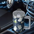thumbnail image 5 of Halloween Gift 30oz Pumpkin Coffee Tumbler with Handle and Straw Lid – Insulated Travel Cup – Spooky Mug, 5 of 5
