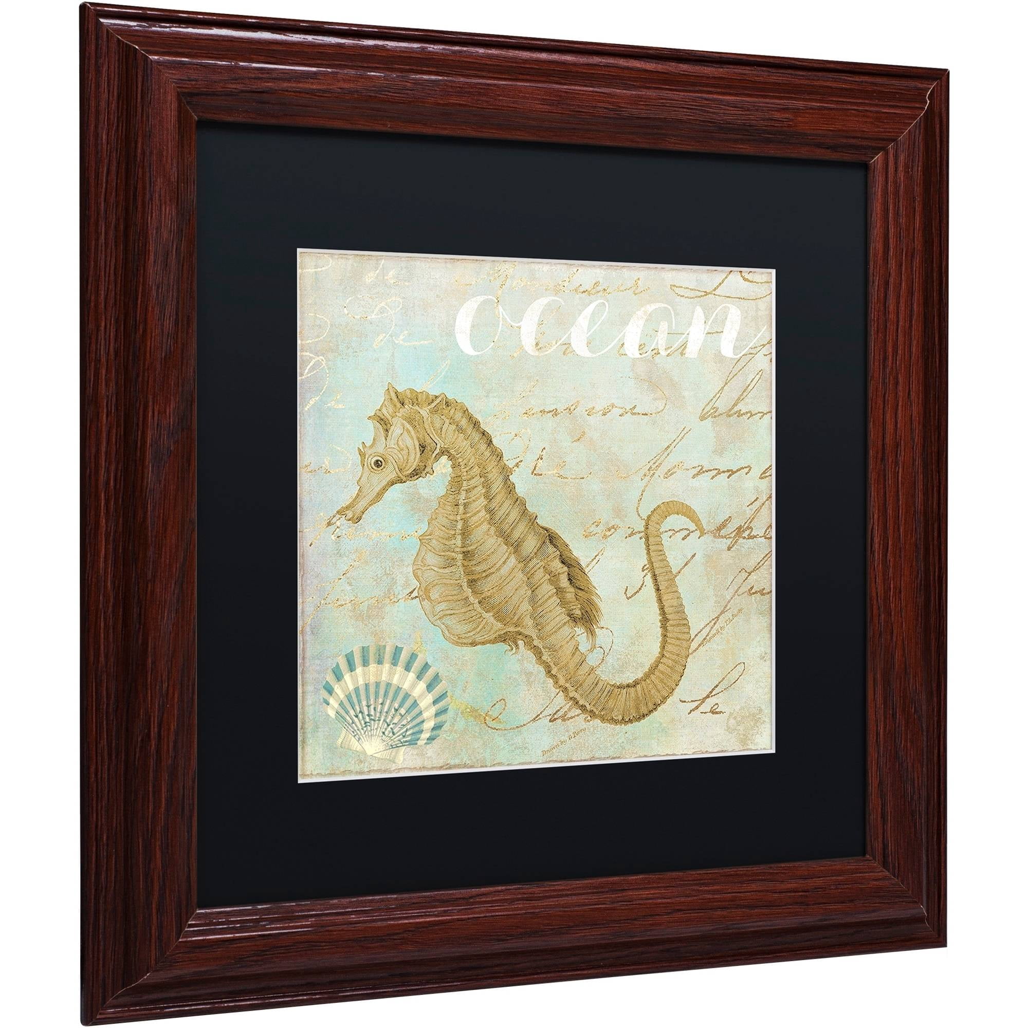 Trademark Fine Art "Turquoise Beach III" Canvas Art by Color Bakery Black Matte, Wood Frame