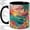 Black, variant on Tropical Sailboat Accent Mug, 11oz Ceramic Coffee Cup for Ocean Lovers