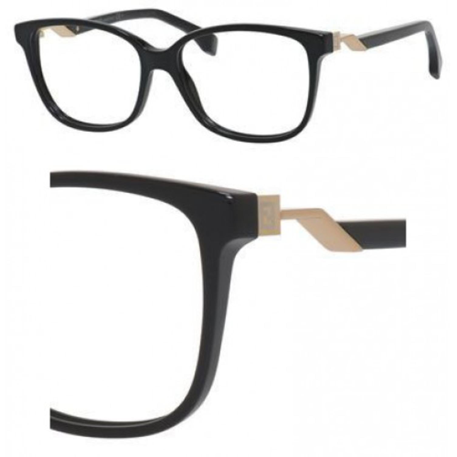 fendi rx eyeglasses ff0232 black - Walmart.com