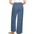 thumbnail image 7 of Htigea Flowy Wide Leg Pants for Women Lightweight High Waist Pull-On Pants with Pockets under 10 dollars Blue,XL, 7 of 7