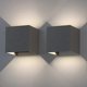 thumbnail image 1 of 6W LED Wall Lights, 2 Pieces Indoor Outdoor Up Down Adjustable Lighting Aluminum Lights, Natural White, IP65 Modern Wall Lights, Dark Gray, 1 of 5