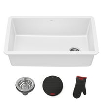 KRAUS® Forteza™ 32” Granite Undermount Single Bowl White Kitchen Sink
