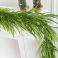 thumbnail image 6 of Large 60-Inch Artificial Christmas Wreath - Realistic Norfolk Pine Design, Bendable Branches for Holiday Decor, Durable Plastic Greenery for Door, Fireplace & Wall Decorations, 6 of 7