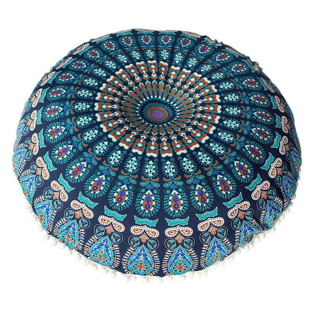Funda de cojín de meditación bohemia redonda Sailing cojín otomano 43 * 43 cm