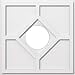 thumbnail image 3 of Ekena Millwork CMP22EY-07000 22 Po OD x 7 Po ID Carré Embry Architecture Grade PVC Contemporain Médaillon de Plafond, 3 of 4
