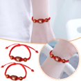 thumbnail image 3 of Wmool Lucky Dragon Adjustable Handmade Red String Rope Bracelet, 3 of 8