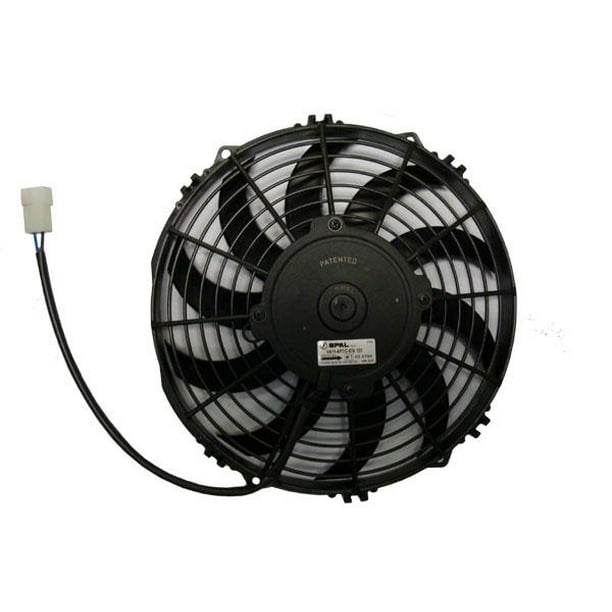 10" Condenser Fan Assembly, Puller, Curved Blade, Low Profile, 24V