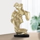 thumbnail image 2 of Estatua de resina respetuosa medio escultura de parejas modelos de decoración de escritorio duraderos s en miniatura - De Oro dorado BLESIY Estatua de resina para parejas, 2 of 8