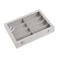 thumbnail image 1 of Vitrina para gafas, caja de almacenamiento, vitrina para joyas, portátil y multiusos. Gris, 1 of 7