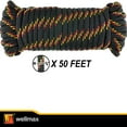 thumbnail image 2 of Wellmax Diamond Braid Nylon Rope, 3/8 in X 50 Foot, UV Resistant, High Strength and Weather Resistant - Black, 2 of 6