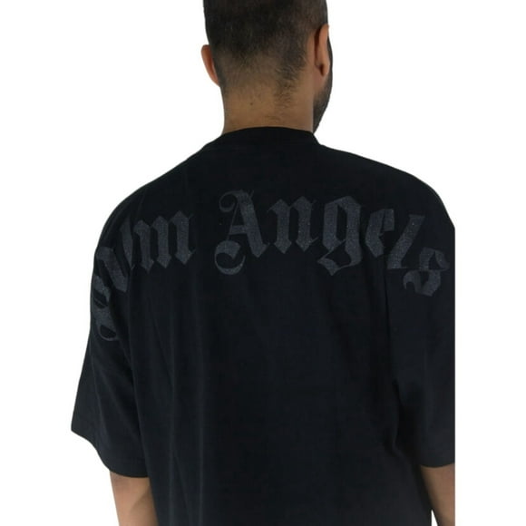 Playera Palm Angels cuello redondo para hombre letras negras M