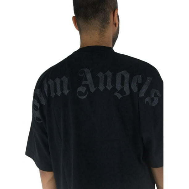 Playera Palm Angels cuello redondo para hombre letras negras M