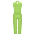 thumbnail image 4 of Turilly Women's Plus Size Clothes Clearance Women's Round Neck Sleeveless Shorts Top Widened Leg Pants Long Pants Se, 4 of 6