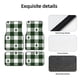 thumbnail image 4 of Balery Green White Lumberjack Plaid Juego de 4 Alfombrillas para Auto, Revestimientos de Caucho Resistente, Diseño Antideslizante, 4 of 7