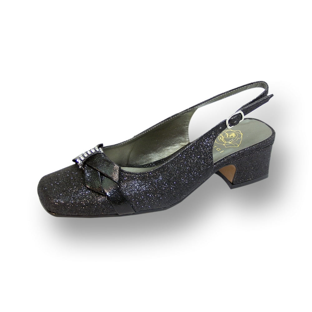 extra wide width block heels