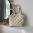 thumbnail image 2 of Bolso informal de color sólido rómbico de gran capacidad para mujer, bolso de otoño para mujer, bolso de hombro debajo del brazo, bolso de mano, 2 of 6