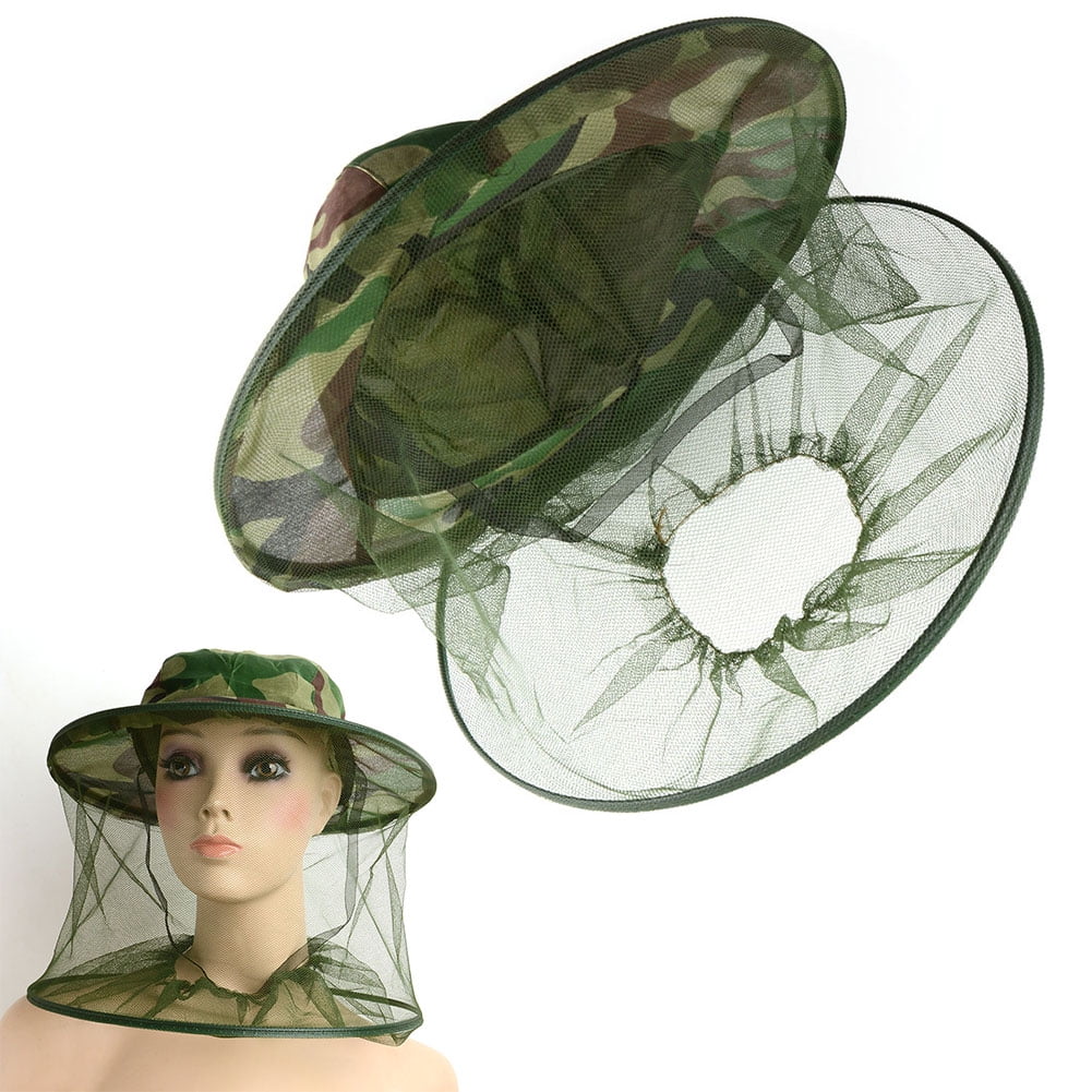 Mosquito Head Net Fishing Hat Fabric 1pc Face Camouflage Mesh Camouflage Walmart Canada