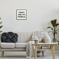 thumbnail image 3 of Stupell Industries Dogs Are My People Animal Lover Grain Pattern Graphic Art White Framed Art Print Wall Art, Design by Daphne Polselli, 3 of 5