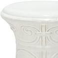 thumbnail image 2 of Safavieh Imperial Ceramic Indoor/Outdoor Garden Patio Stool, White, 2 of 4