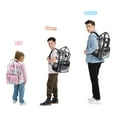 thumbnail image 3 of Soda Candy Clear Backpack Heavy Duty Stadium Approved PVC School Transparent Backpacks, Black, 3 of 10