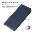 thumbnail image 5 of iPhone 11 Fodral Premium PU Läder Plånboksfodral med Korthållare Ställ Inbyggd Magnetisk Stängning Flip Folio Telefonskal för iPhone 11 - Blå, 5 of 5