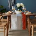 thumbnail image 2 of Red Brown Table Runner - 120 Inch Long, Kitchen Dining Table Runner Dresser Scarves, Blue White Modern Rustic Neutral Graffiti Art Farmhouse Decor for Coffee Tables Wedding Party Banquet, 2 of 8