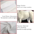 thumbnail image 4 of Hanging Towels 2 Pcs, Dish Towels Mythical White Unicorn Posing Absorbent Hand Towels with Hanging Loop Washcloth for Bathroom Kitchen, 4 of 6