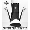 thumbnail image 2 of Exxact Sports Ankle Brace Adjustable Lace Up Ankle Brace for Running, Sprain,Basketball, Injury Recovery, Ankle Support Brace and Stabilizer for Men, Women, and Children (White, Small), 2 of 7