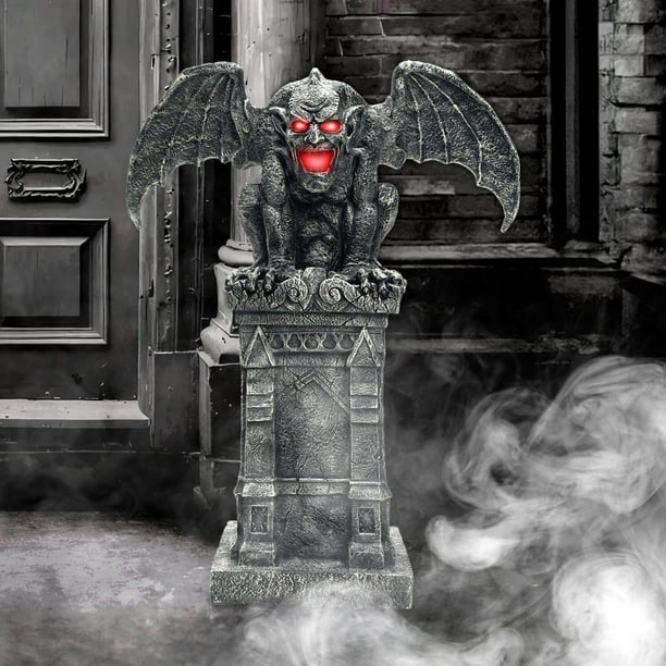 ⭕️未開封⭕️ 檄 & HUNTING DAYS  GARGOYLE Haunted Hill Farm 3.2-Ft. Tall Motion-Activated Gargoyle