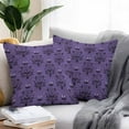 thumbnail image 2 of Outdoor Waterproof Pillow Covers Spooky Halloween Haunted Ghost Cobweb Decorative Throw Pillow Protectors,Black Purple Pillowcase Cushion Cases for Patio Sofa Garden Couch,26x26in,Pack of 2, 2 of 9