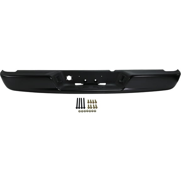 Step Bumper Compatible with DODGE FULL SIZE P/U 1500 2002-2008/2500/3500 2003-2009 ASSEMBLY Painted Black Steel All Cab Types