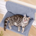 thumbnail image 5 of DAMAI Hanging Cat Radiator Bed Foldable Warm Fleece Beds, Cat Puppy Cradle Hammock Hanging Cat Hammock, Foldable Metal Frame, Machine Washable Cover, Blue, 5 of 6