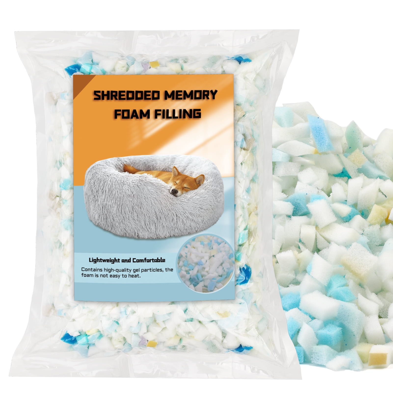 Jupean Fiber Fill,Foam Filling, for Pillow Stuffing, Couch Pillows, Cushions 200g