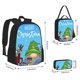 thumbnail image 2 of Balery Merry Christmas Gnome Mochila escolar 3 en 1 para niños: mochila resistente con lonchera térmica y estuche para lápices. Mochila escolar para niños y niñas., 2 of 7