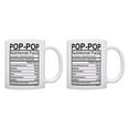 thumbnail image 1 of ThisWear Pop-Pop Gifts Pop-Pop Nutrition Facts Pop-Pop Coffee Cup Set 11 ounce 2 Pack Coffee Mugs, 1 of 4