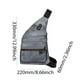 thumbnail image 4 of Bolso Pecho Antirrobo Bandolera Cuero PU Impermeable para Hombres Y Mujeres () Azul, 4 of 9
