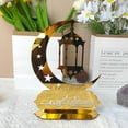 thumbnail image 4 of Crescent star acrylic mirror table three-dimensional holiday decoration, 4 of 4