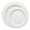 White with Gold, variant on Smarty Black with Gold Pearl String Round Disposable Plastic Dinnerware Value Set (120 Sets)