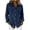Navy, variant on Women's Boyfriend Fit Utility Shirt Jacket – Solid Color Casual Top with Lapel Collar & Pockets, Long Sleeve Button Up Open Front, Oversized Workwear Chic Layer for Fall