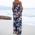 thumbnail image 5 of Cyber&Monday Deals Dyegold Jumpsuits for Women Casual, Womens Jumpsuits Casual Floral Print Boho Wild Leg Overalls Long Pants Summer Stretch Sleeveless ​Square Neck Rompers, 5 of 6