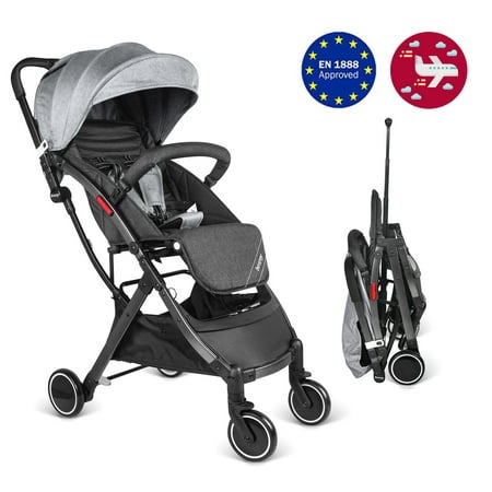 besrey Lightweight Stroller for Travel Baby Toddle Pram Compact Foldable, with Pull Rod, from Birth to 36 (Best Lightweight Pram Australia)