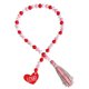 thumbnail image 1 of GOOHOCHY Guirnalda de cuentas de madera con borlas, cadena de cuentas de madera, decoración para el Día de San Valentín, 1 of 8