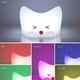 thumbnail image 2 of Luz nocturna de silicona suave para niños - Gato lindo - 7 variaciones de color - LED - Lámpara de noche infantil, 2 of 5